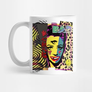 bad bad chemical spill hipster leopard design with clown acid Mug